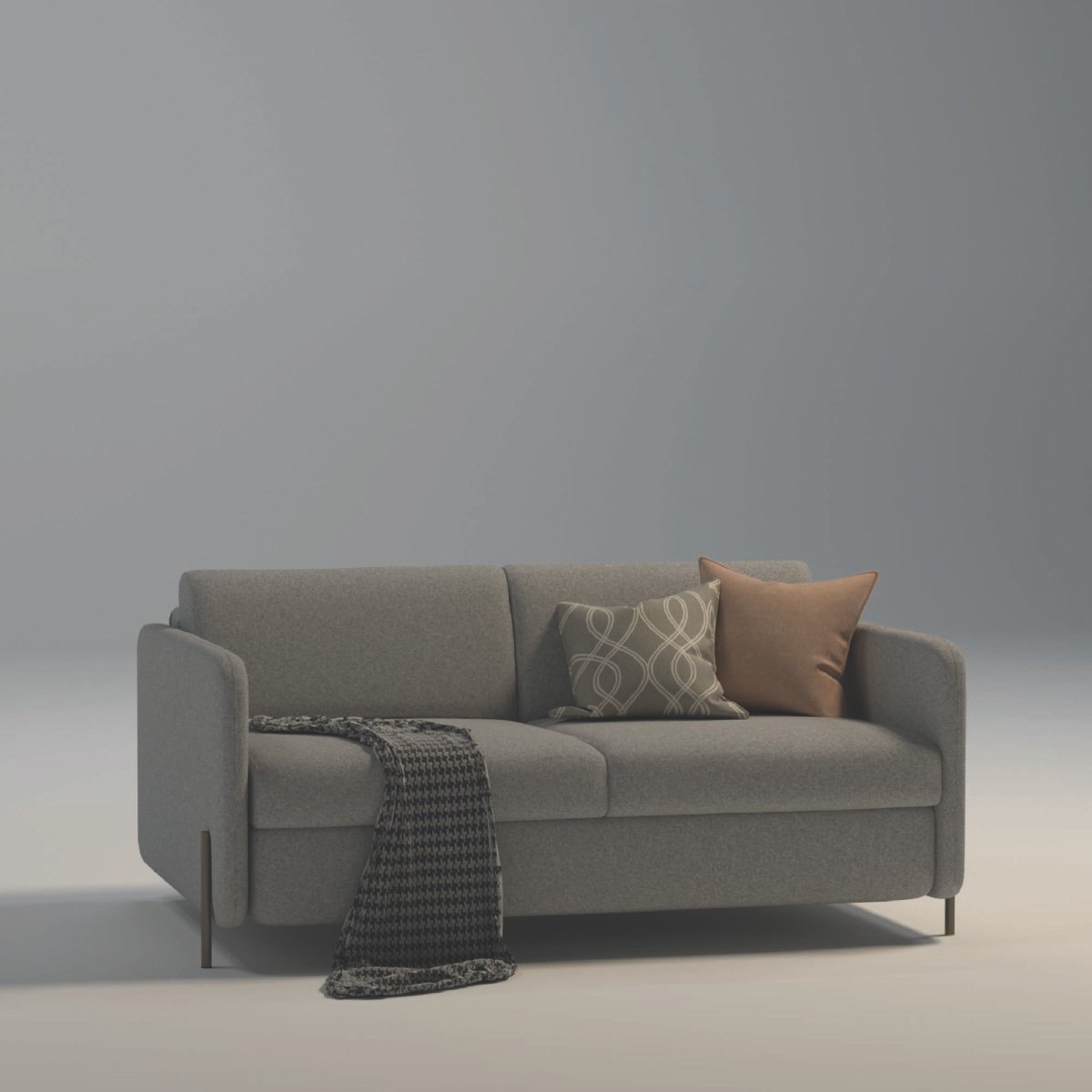 NeoRelax Premium Comfort Grey 3-Seater Sofa