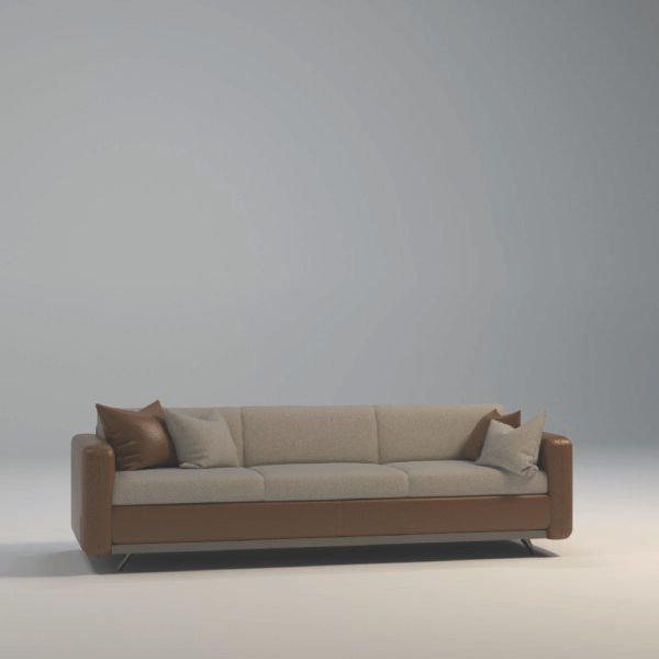 Strato Leather-Fabric Sofa