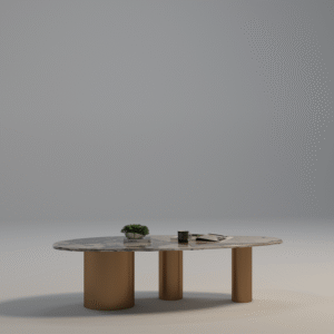 Contemporary Marble-Top Centre Table 18 1 23