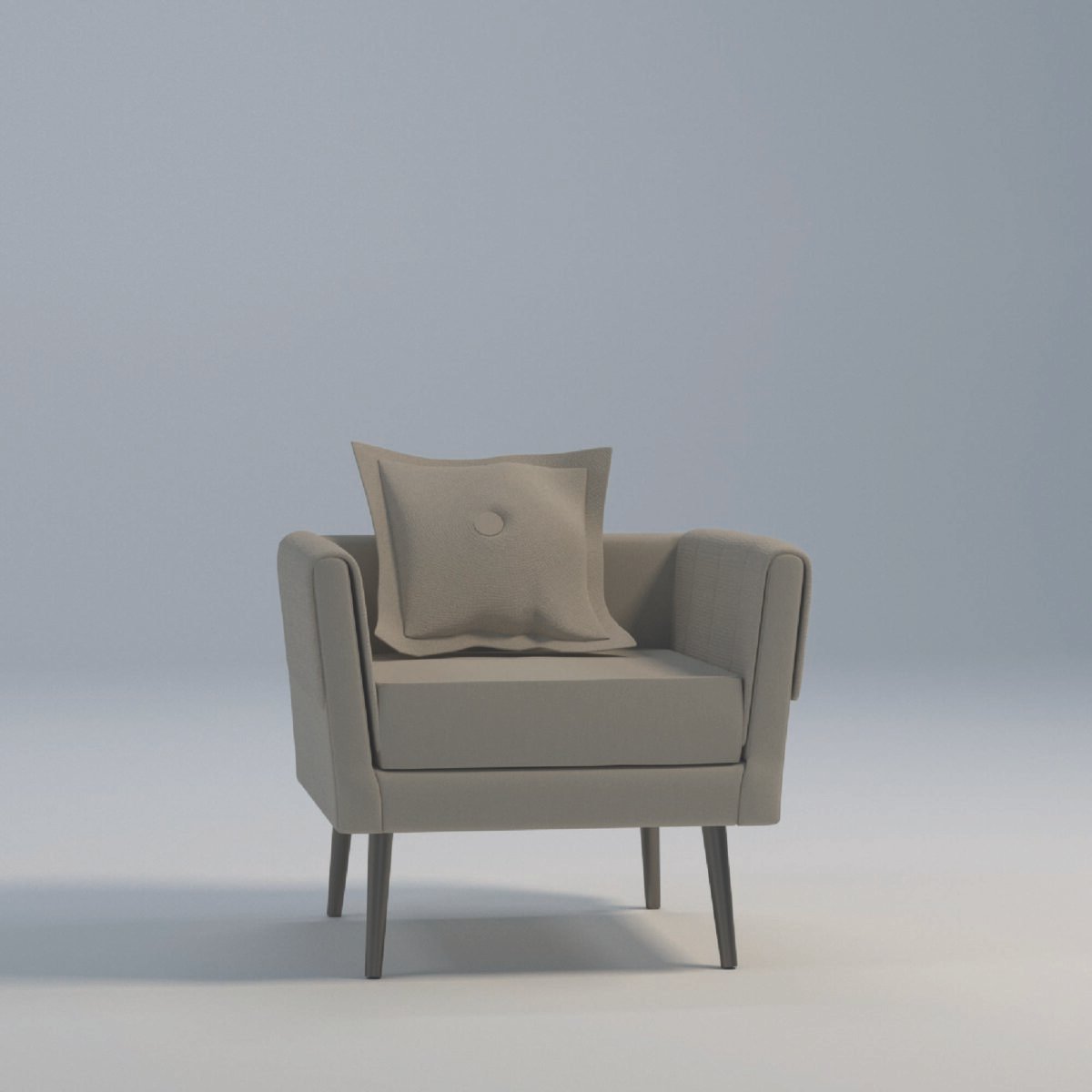 Modern Accent Lounge Chair with Cushion
