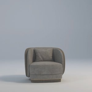 Contemporary Curved Charcoal Grey 10 CH 1