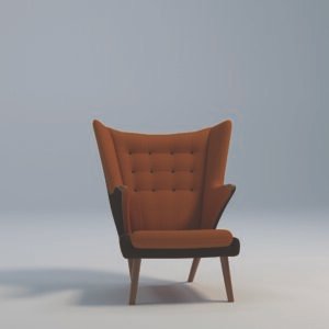 Contemporary Wingback Lounge Chair 18 CH 19