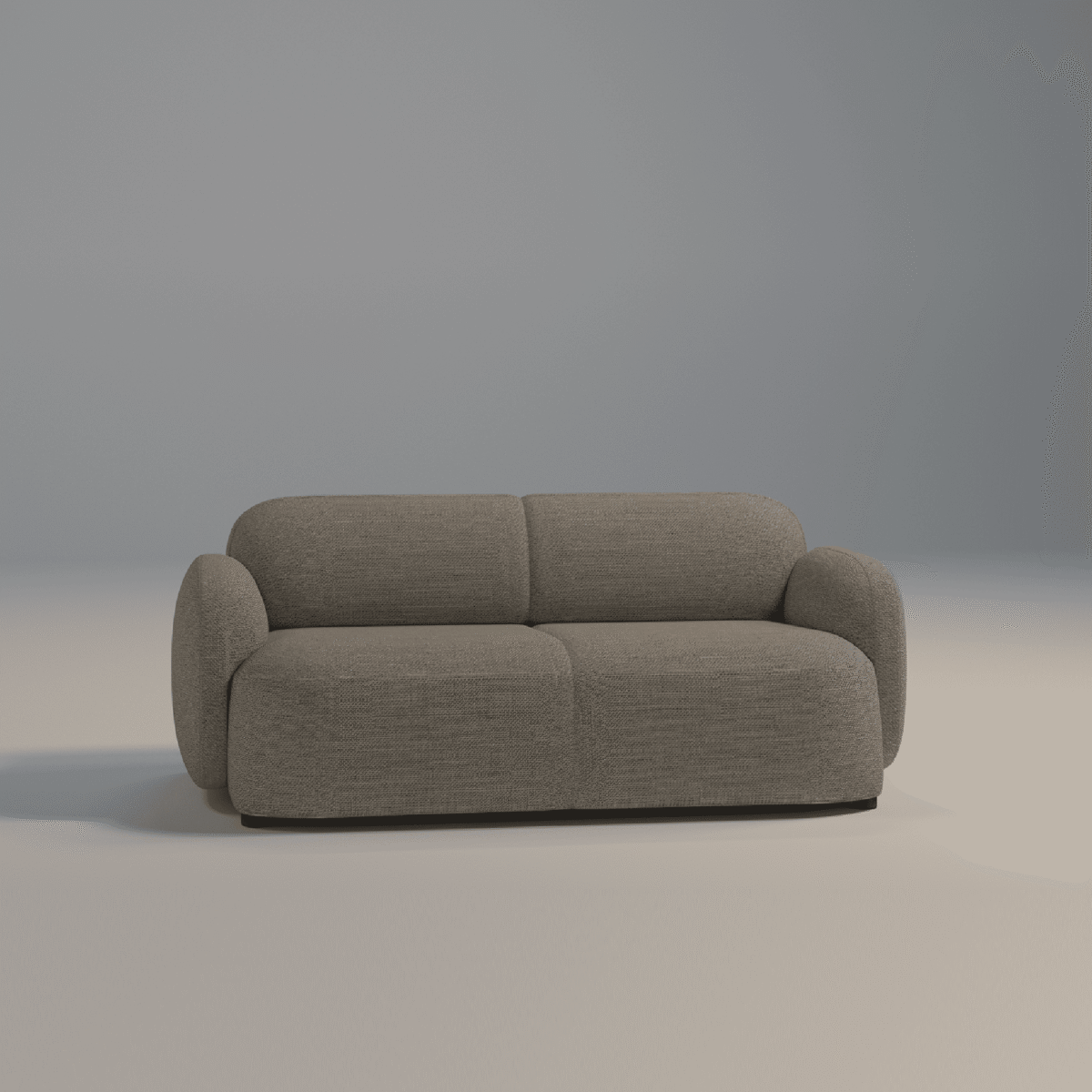 Modern 2-Seater Sofa with Rounded Armrests