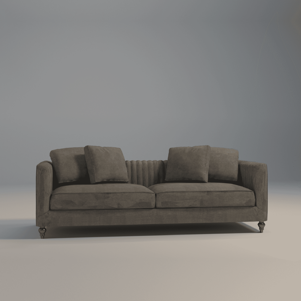 Classic Chesterfield-Inspired 2 Seater Sofa with Loose Back Cushions