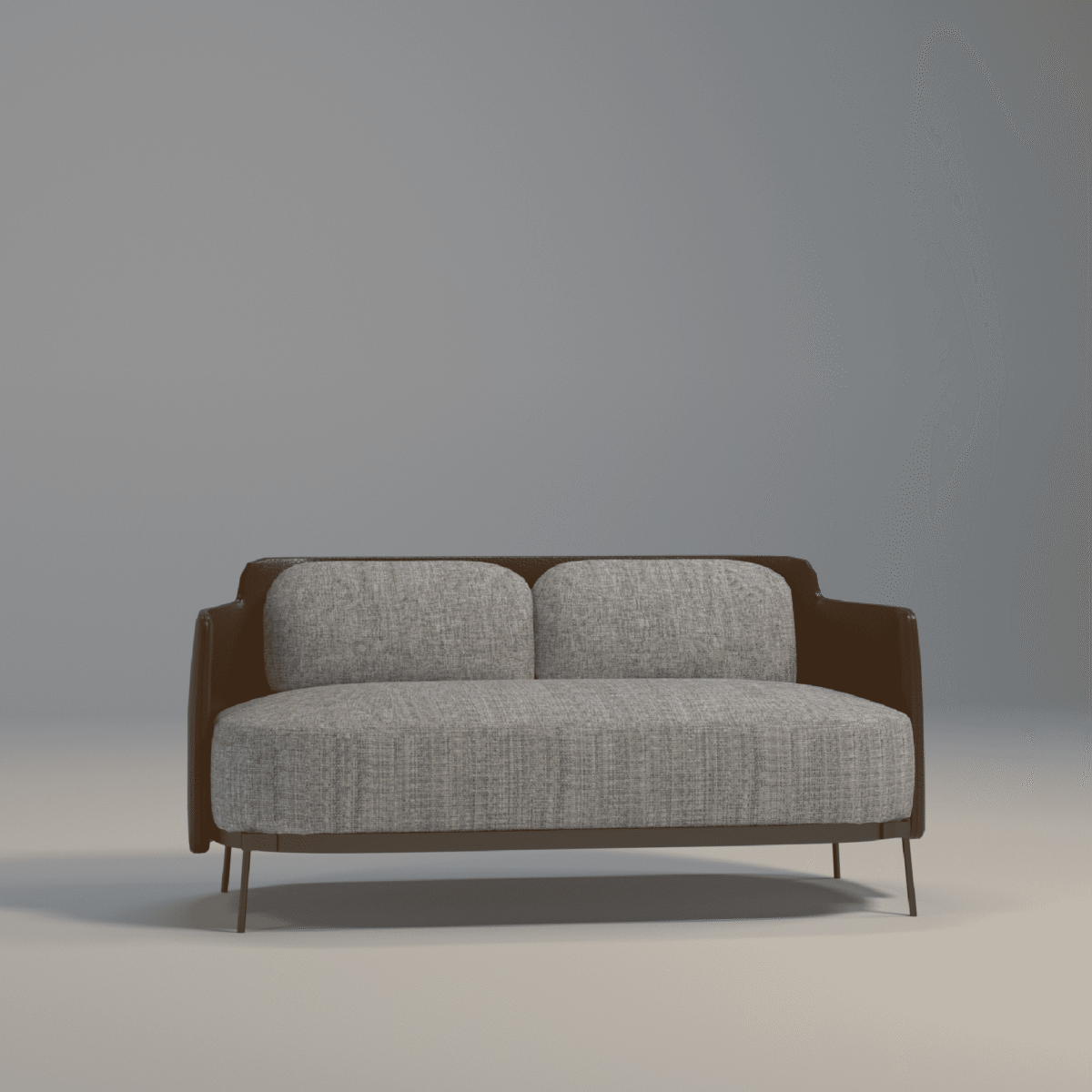 Contemporary Compact 2-Seater Sofa