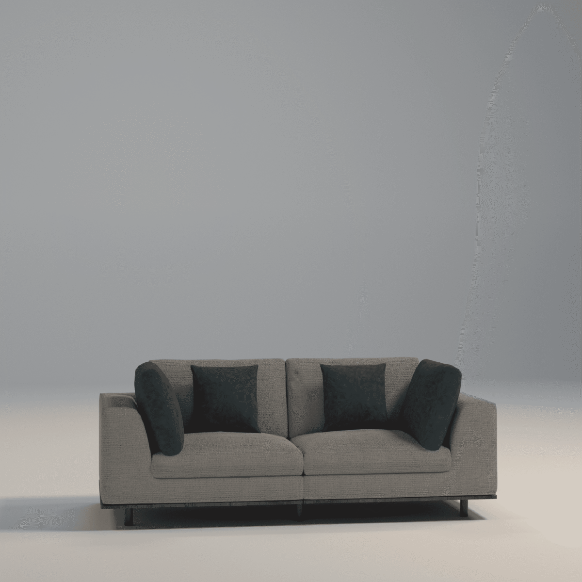 Modern Compact 2-Seater Sofa