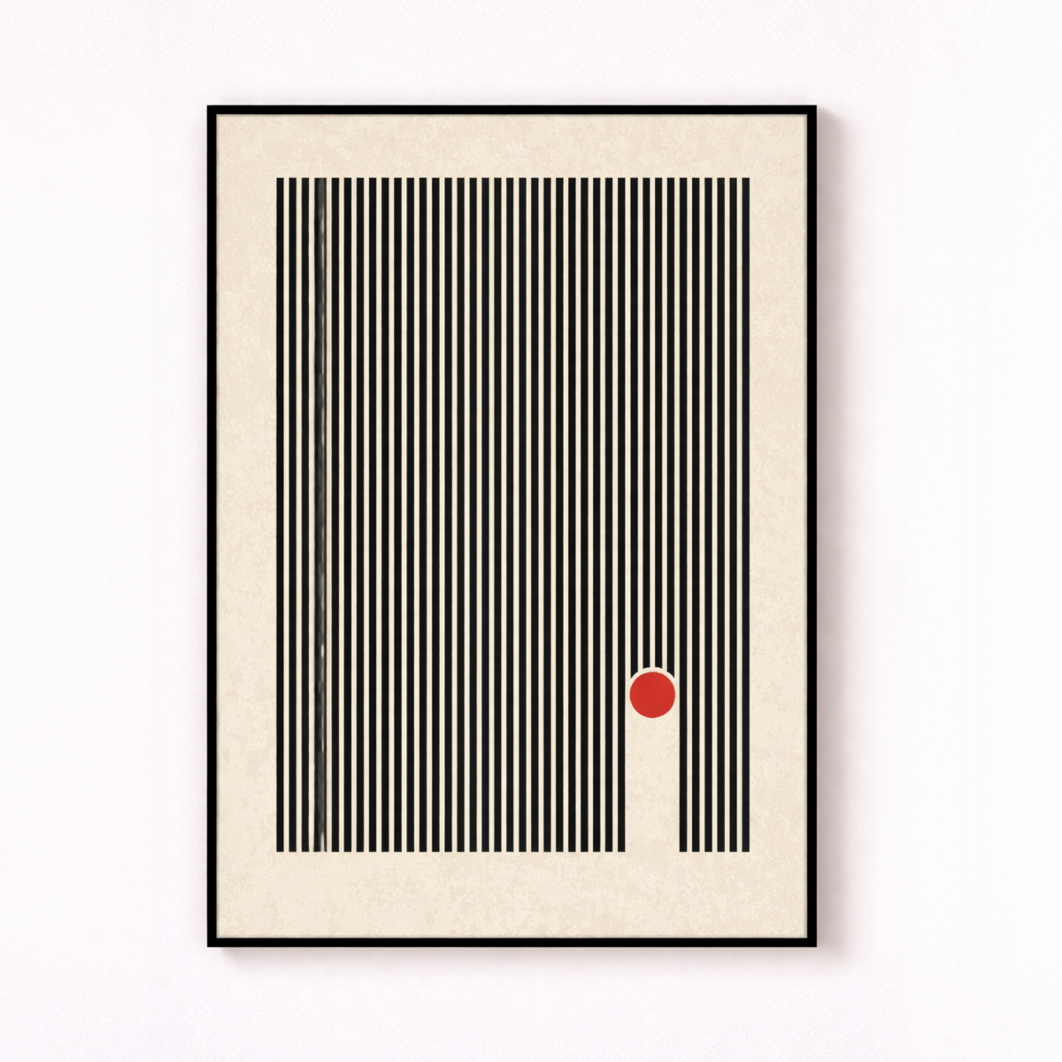 Epod Decore Painting (Minimal Red Accent)