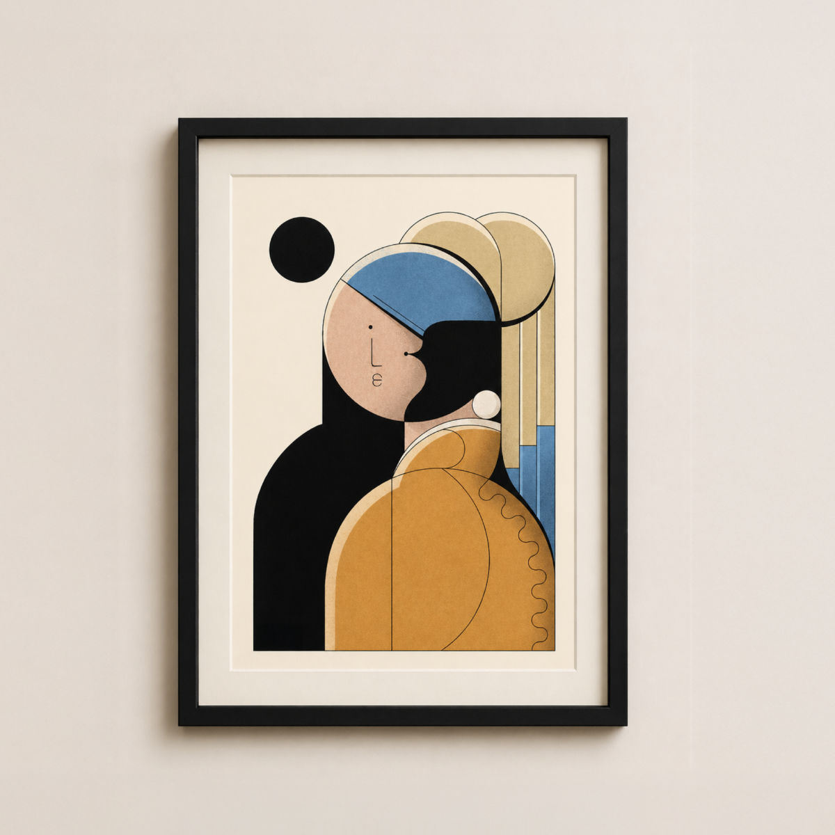 Epod Decore Painting (Abstract Girl with a pearl earrings)