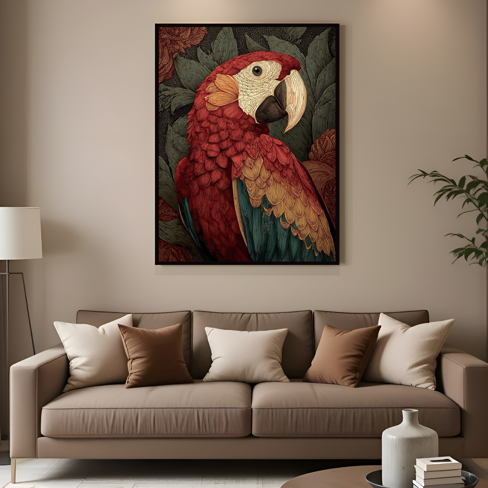 Epod Decore Painting (African Bird)