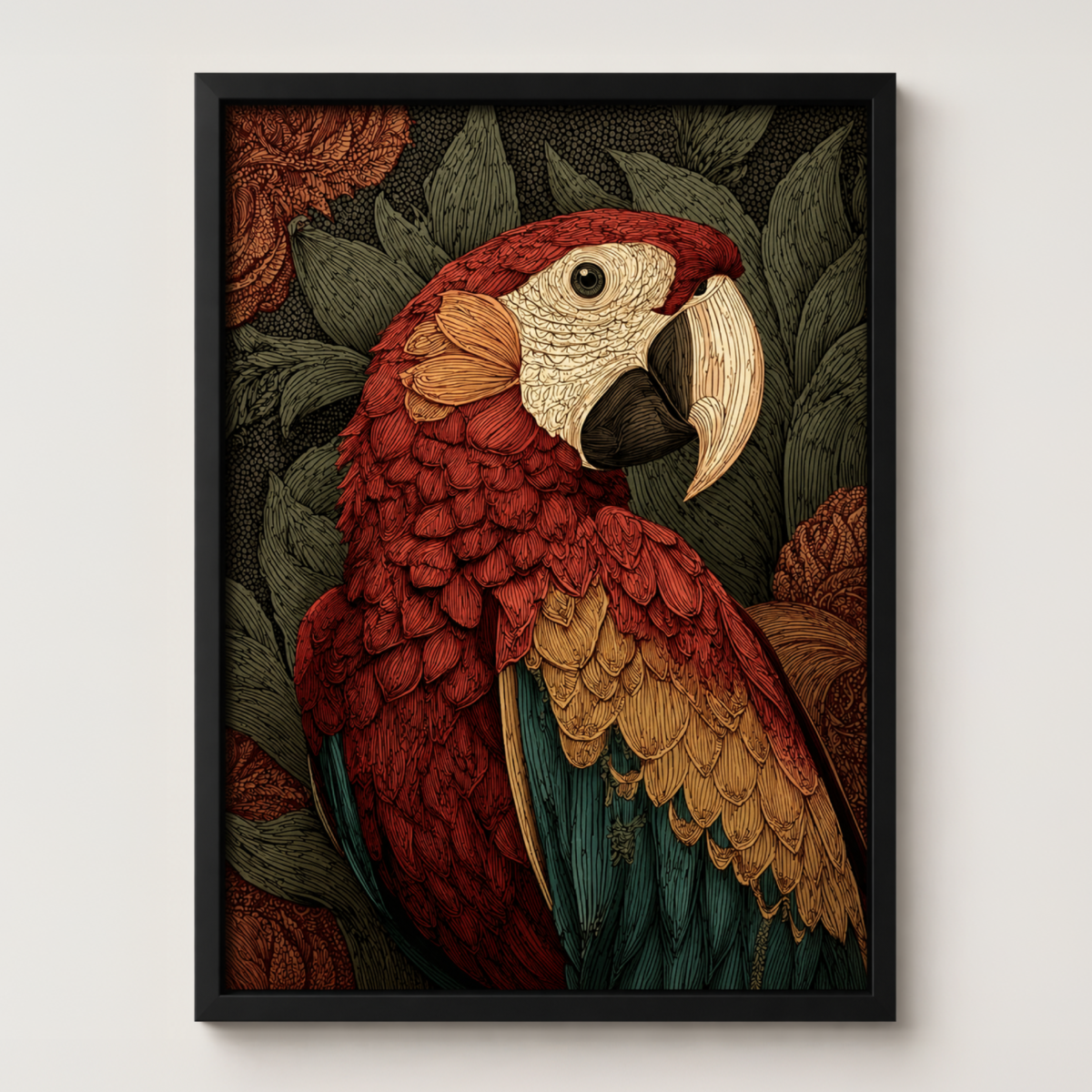 Epod Decore Painting (African Bird)