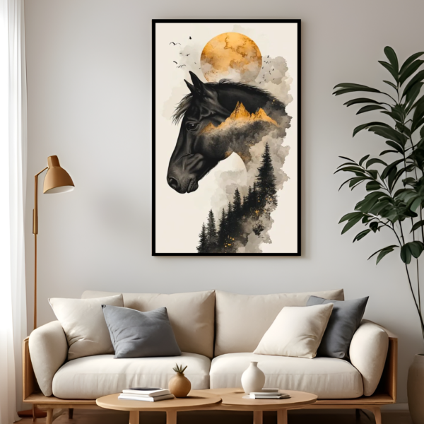 Epod Decore Painting (Sunrise in the black)