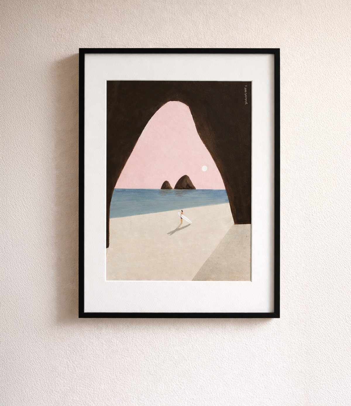 Epod Decore Painting (Modern Cave Beach)