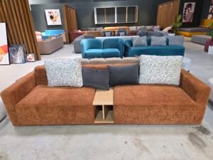 3 Seater Brown Style Cart Sofa