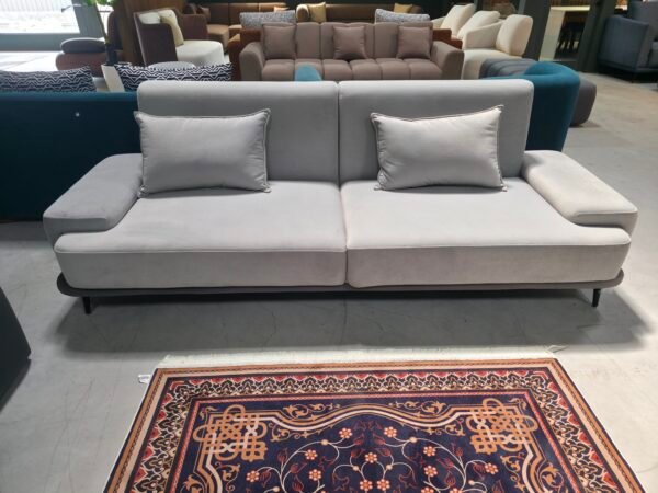 3 Seater Soft Grey Linea Sofa