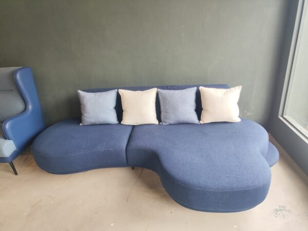 3 Seater Navy Blue Linea Sofa