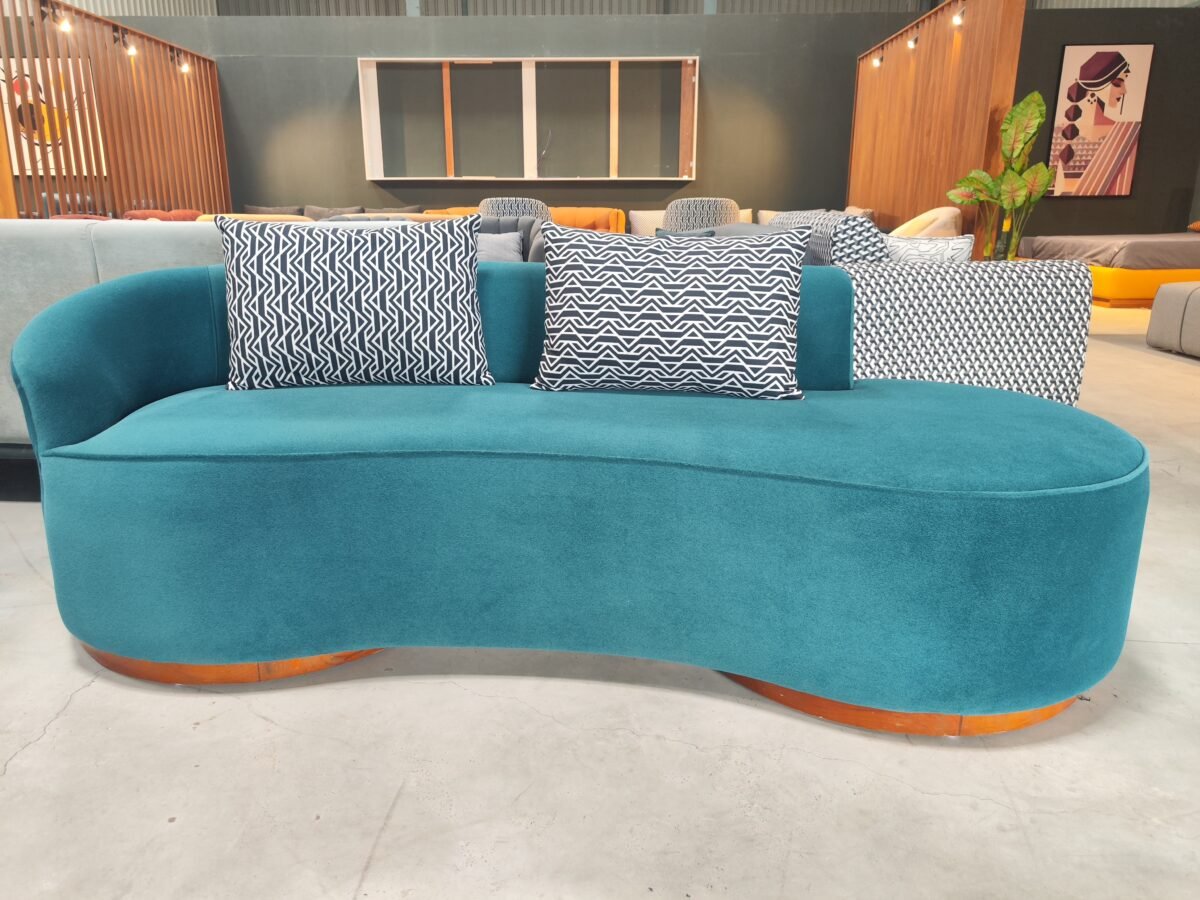 3 Seater Hue Blue Linea Sofa